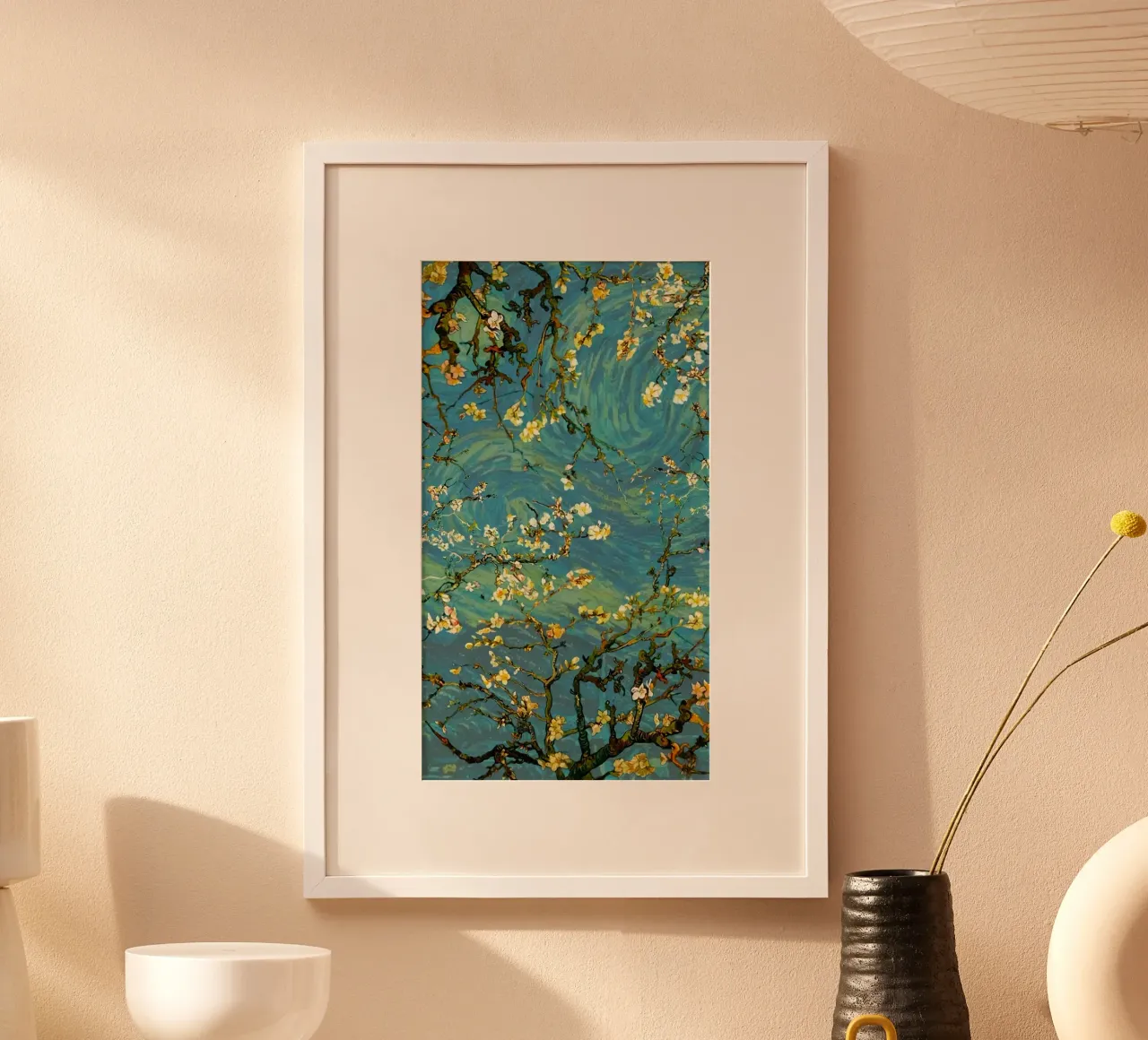 organic shapes botanical poster da mip of map