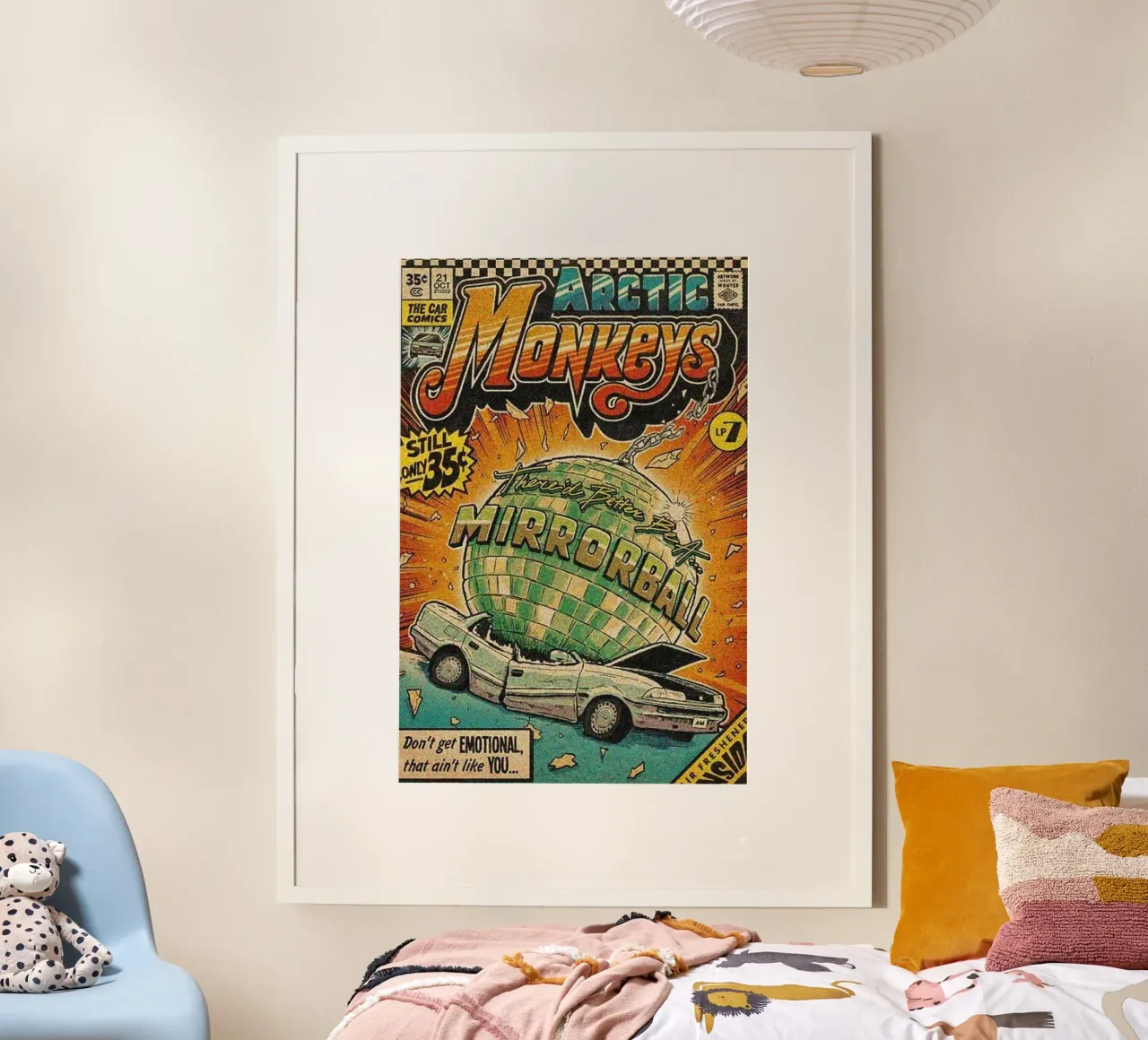 Racconti dal viaggio notturno poster con telaio in legno da piareto