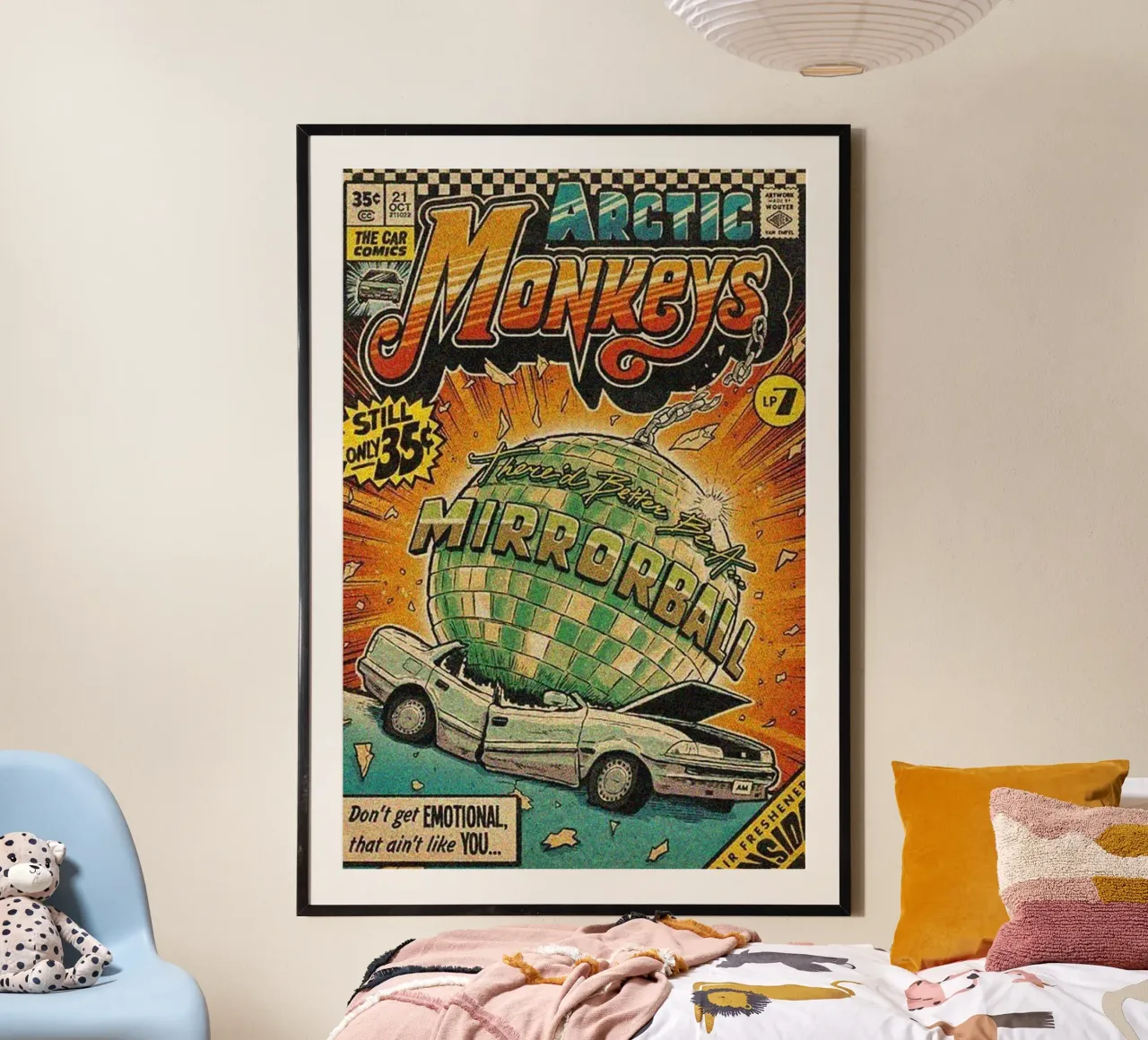Racconti dal viaggio notturno poster con telaio in legno da piareto