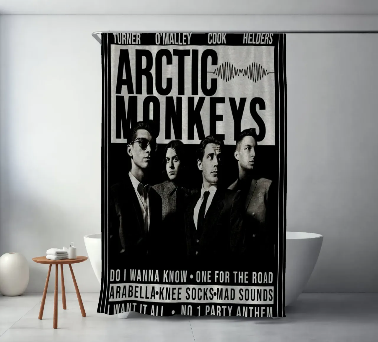 Schaduwen op de dansvloer douchegordijn van piareto