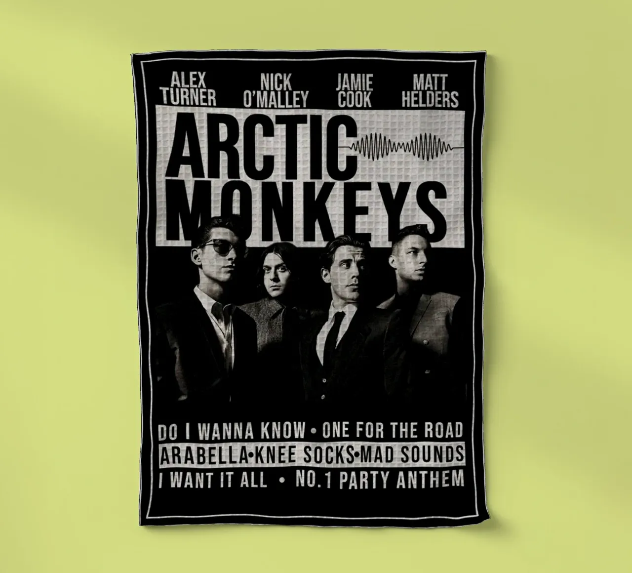 Schaduwen op de dansvloer theedoek van piareto