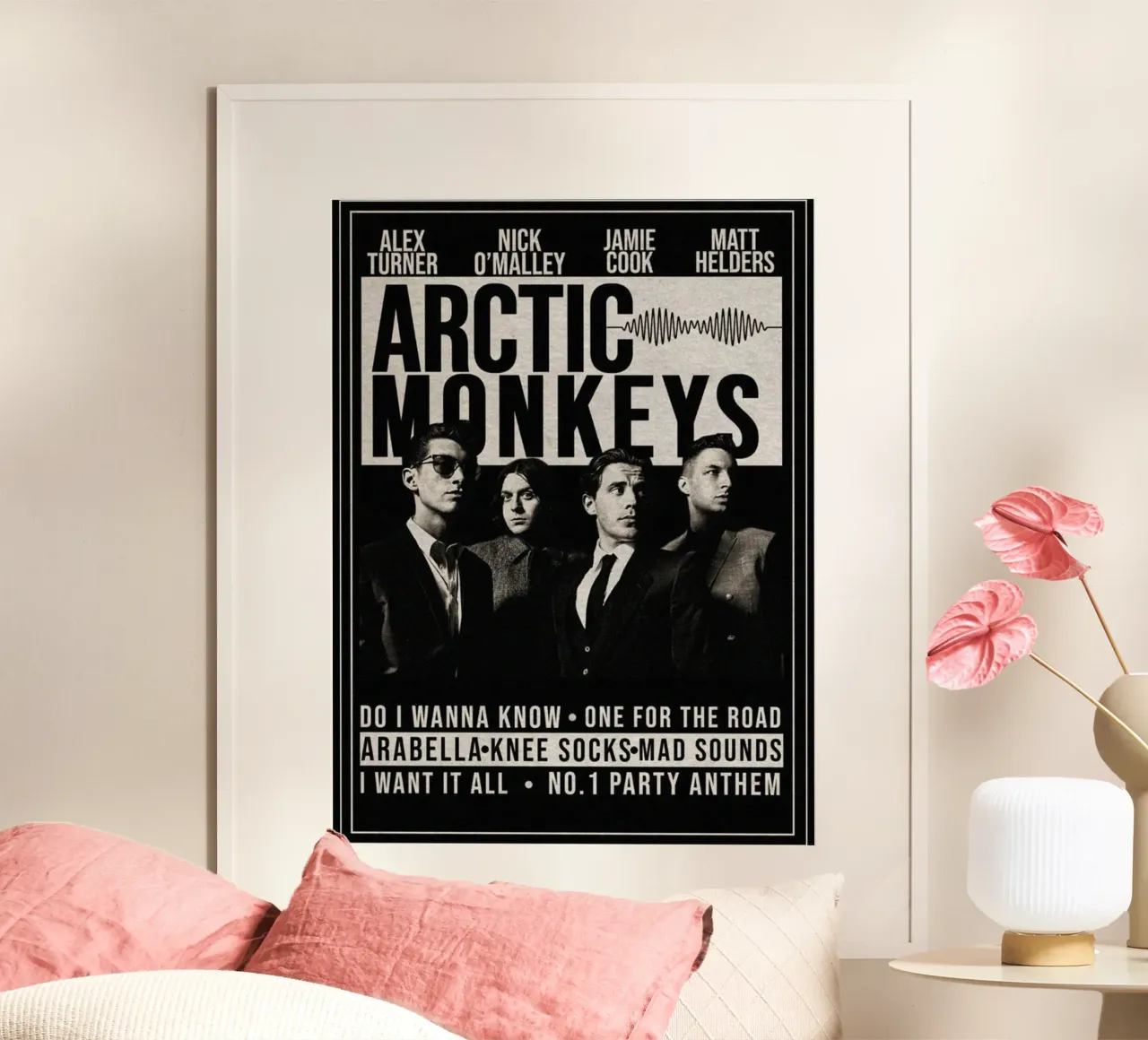 Schaduwen op de dansvloer poster met kunststof frame van piareto