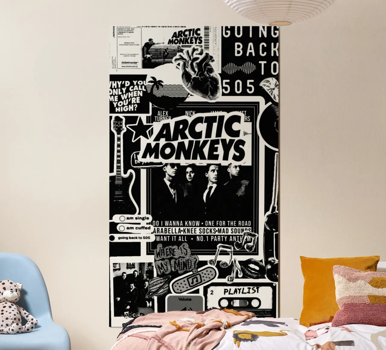 Il suono della pioggia di città poster con telaio in plastica da piareto