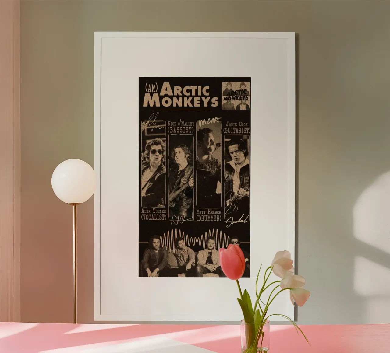 Dietro la cortina di velluto poster con telaio in legno da piareto