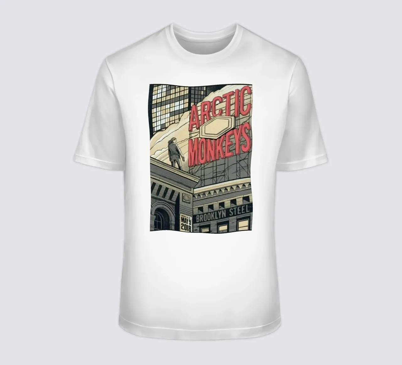 Sigarette d'argento sotto la pioggia t-shirt da piareto