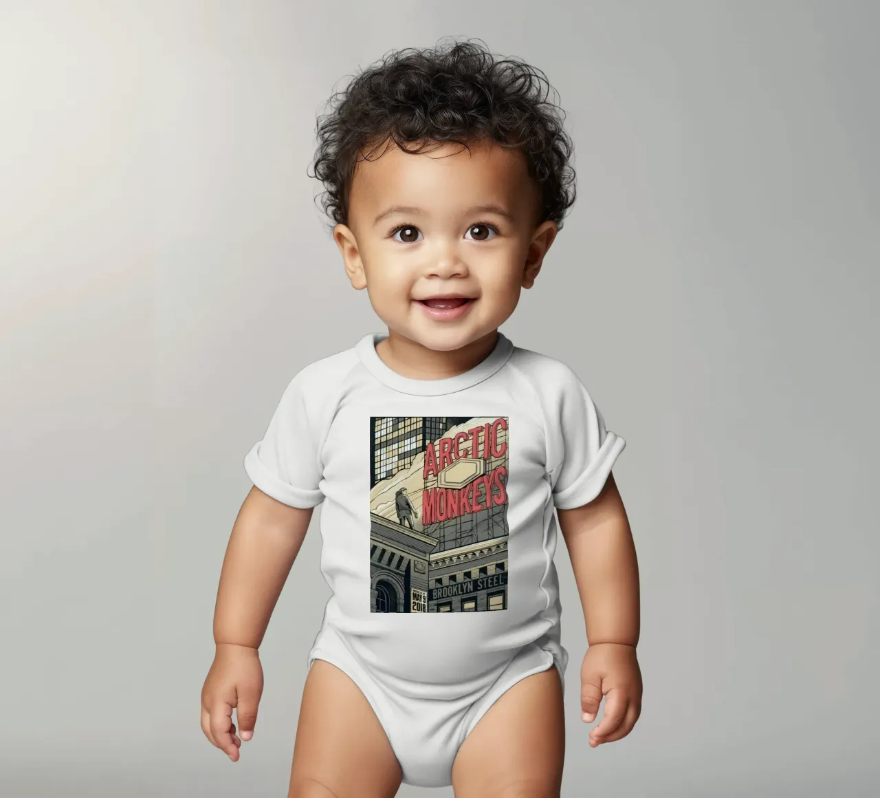 Sigarette d'argento sotto la pioggia body neonato maniche corte da piareto