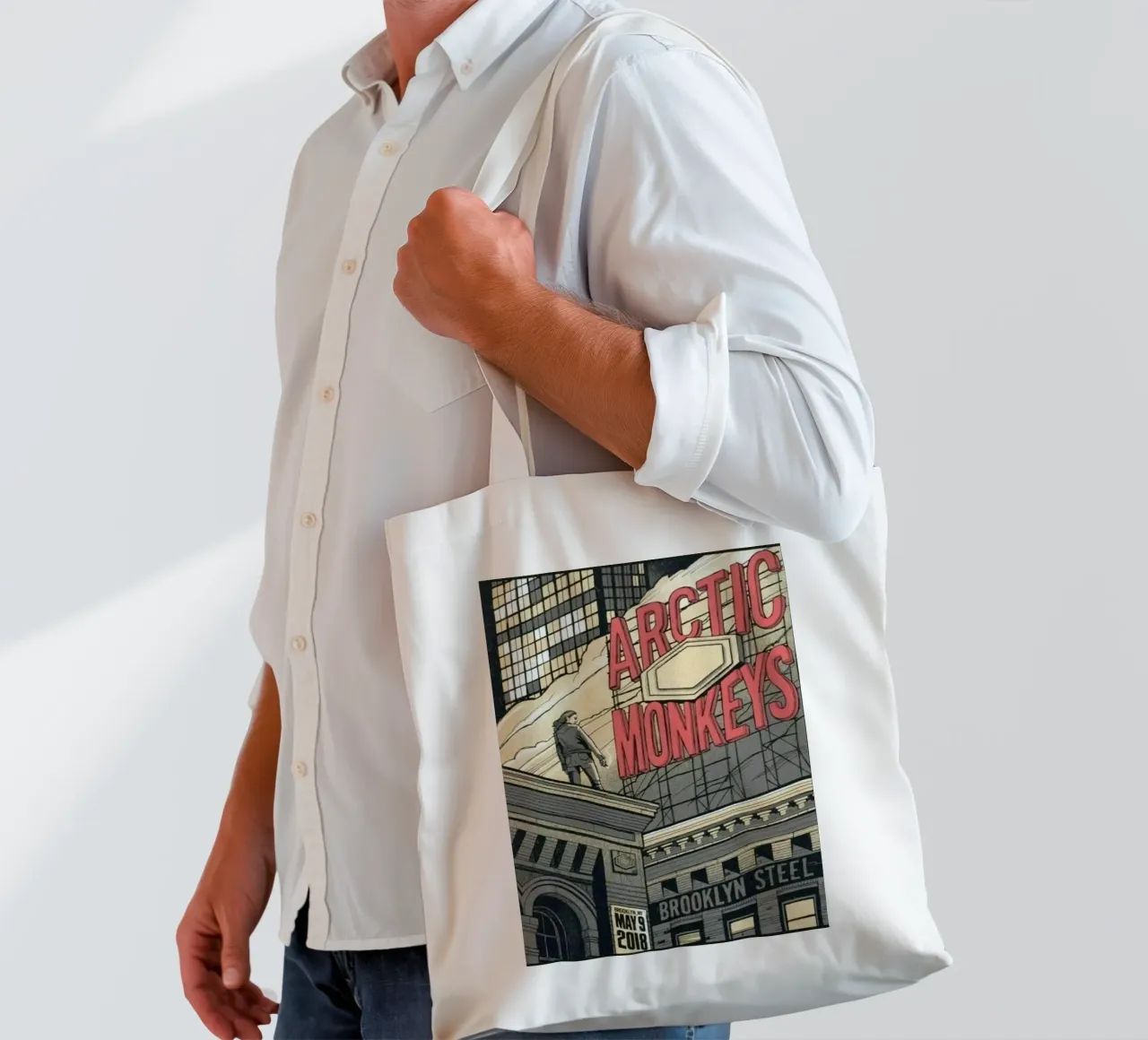 Sigarette d'argento sotto la pioggia borsa in juta da piareto