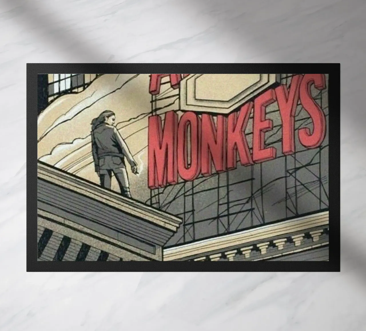 Sigarette d'argento sotto la pioggia zerbino da piareto