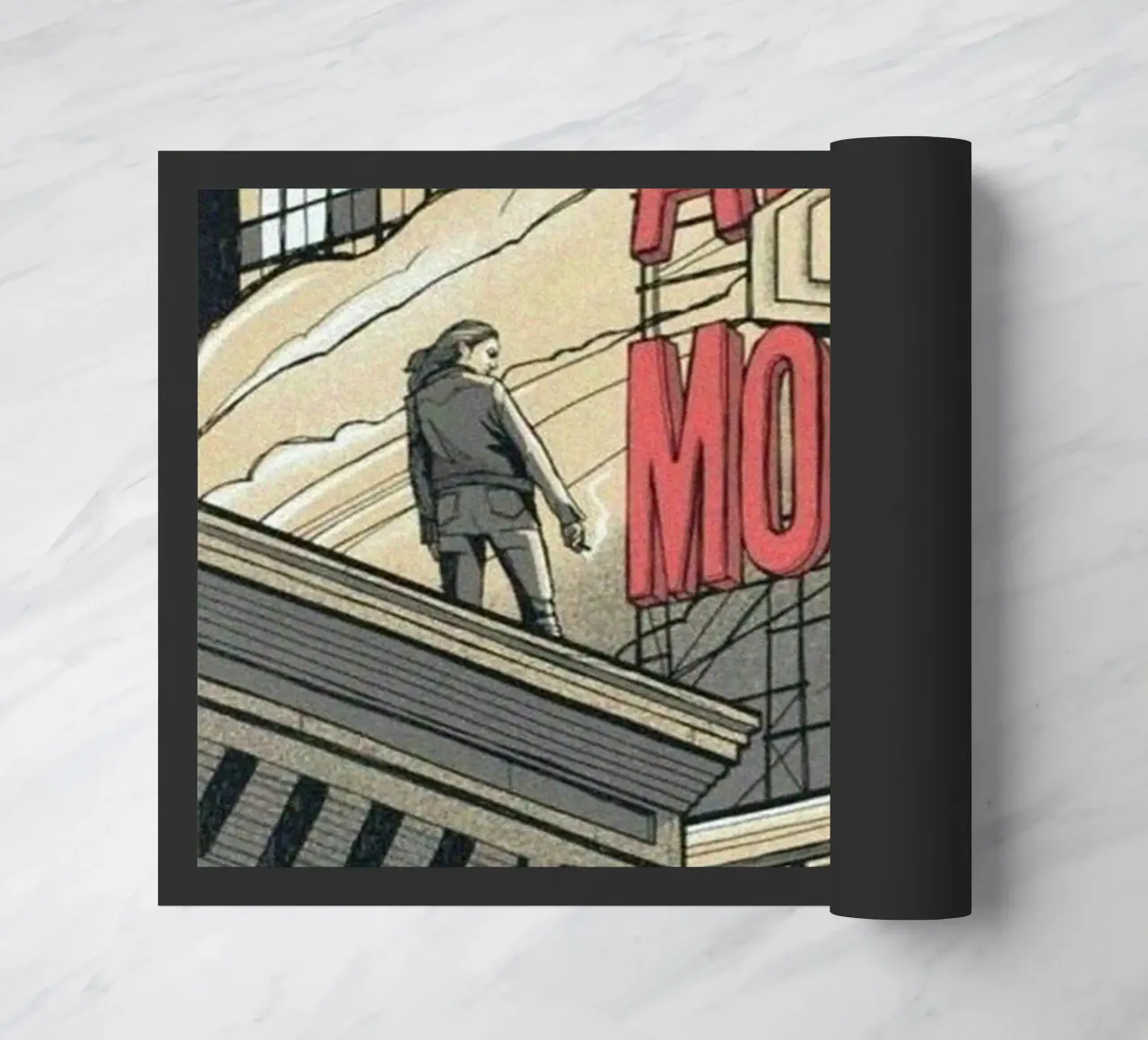 Sigarette d'argento sotto la pioggia zerbino da piareto