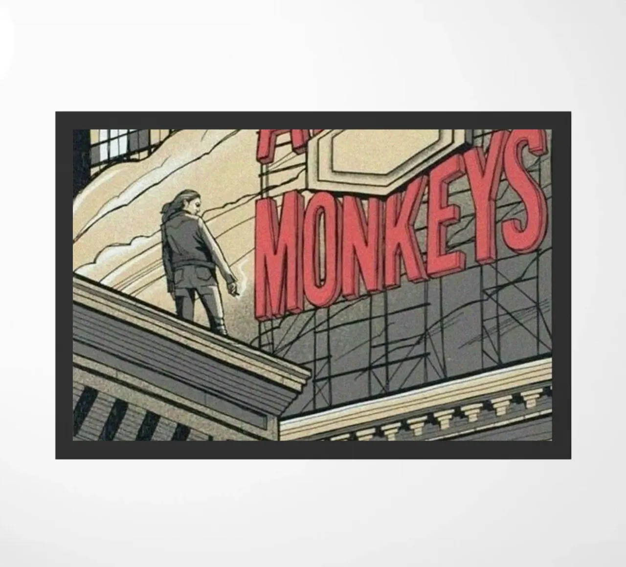 Sigarette d'argento sotto la pioggia zerbino da piareto