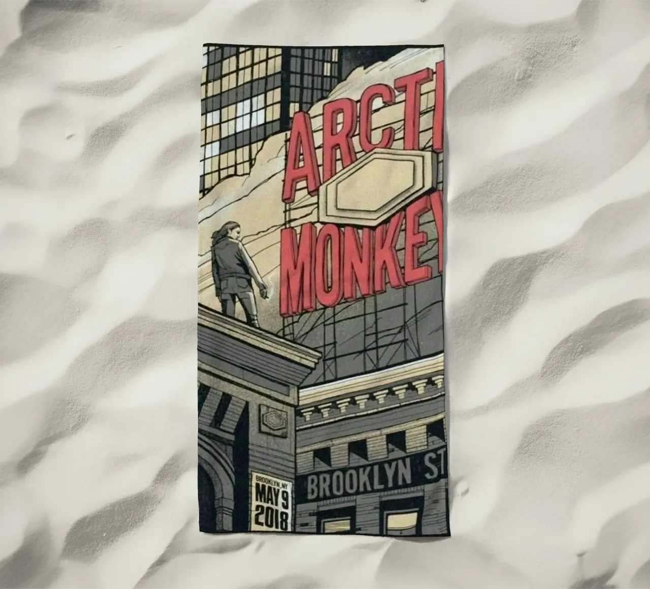 Sigarette d'argento sotto la pioggia telo mare da piareto