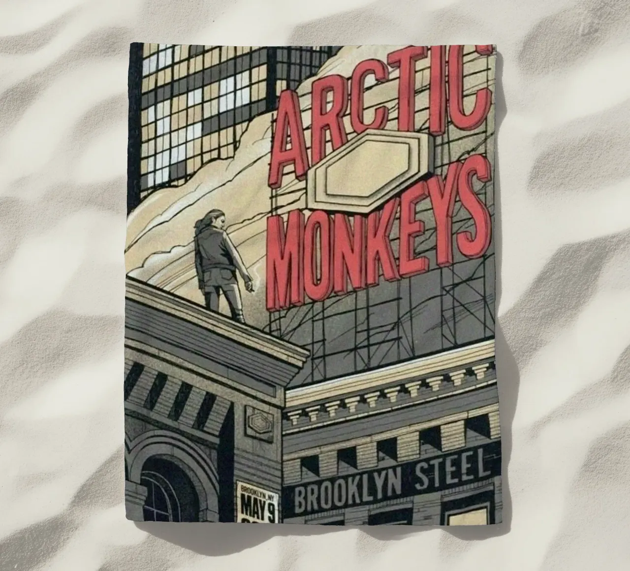 Sigarette d'argento sotto la pioggia telo mare da piareto