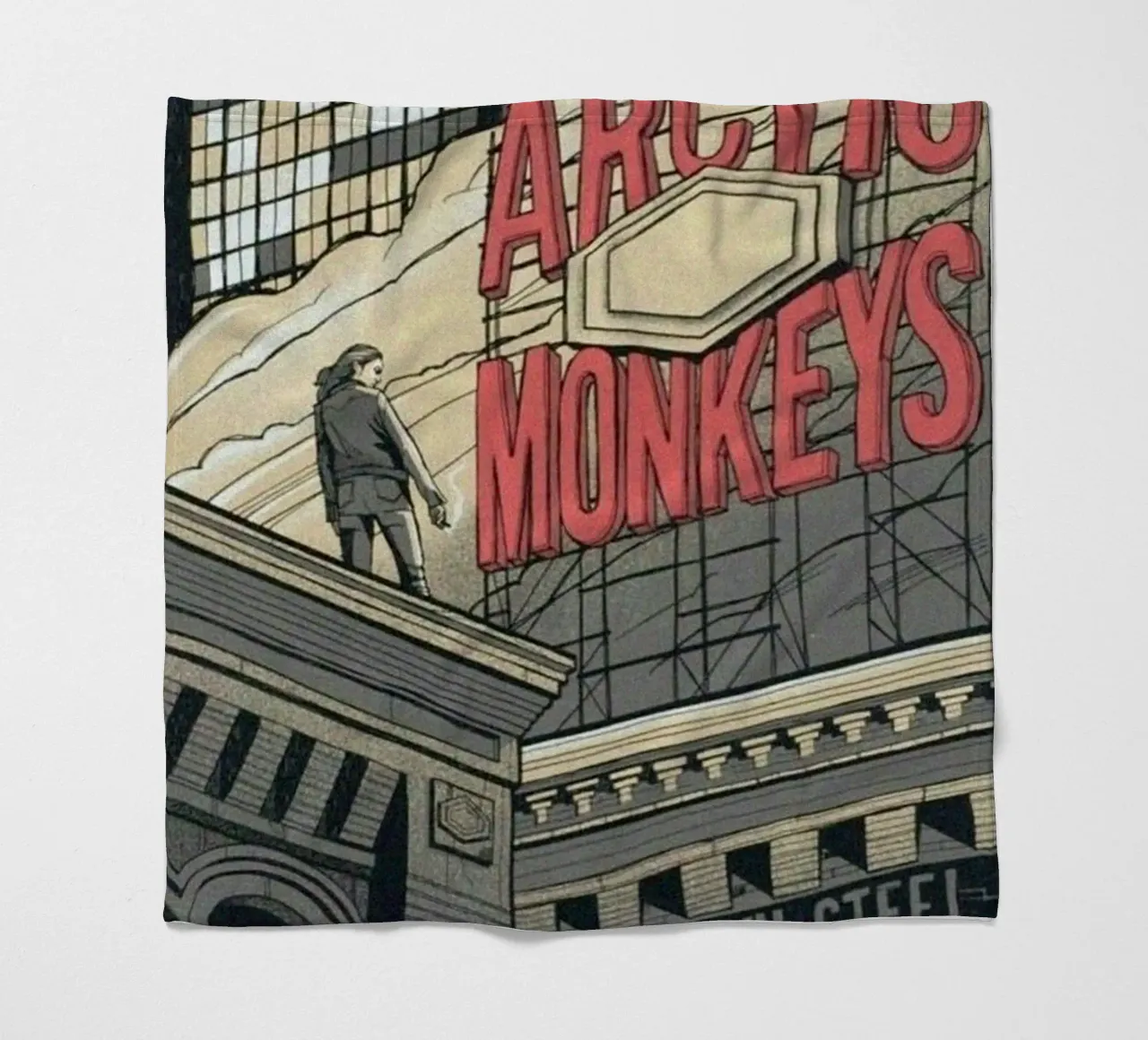 Sigarette d'argento sotto la pioggia coperta in pile da piareto