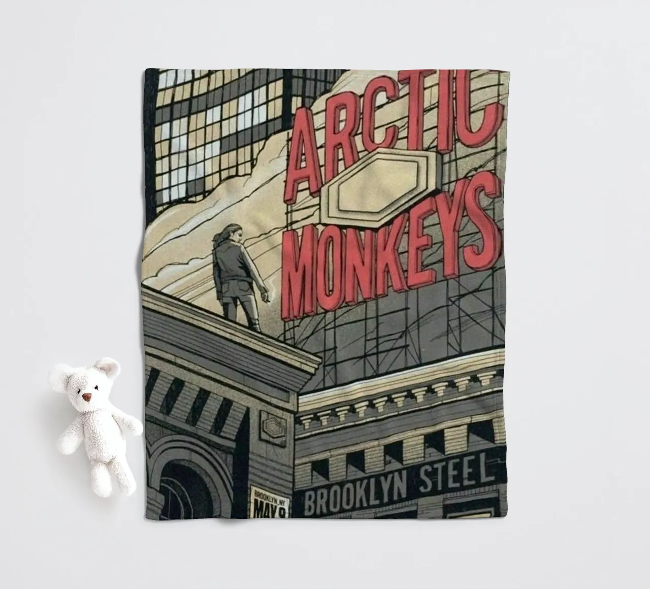 Sigarette d'argento sotto la pioggia coperta in pile da piareto