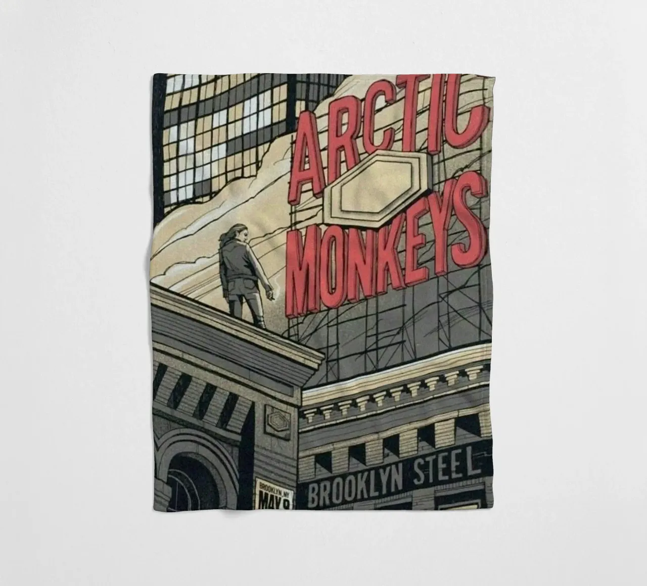 Sigarette d'argento sotto la pioggia coperta in pile da piareto