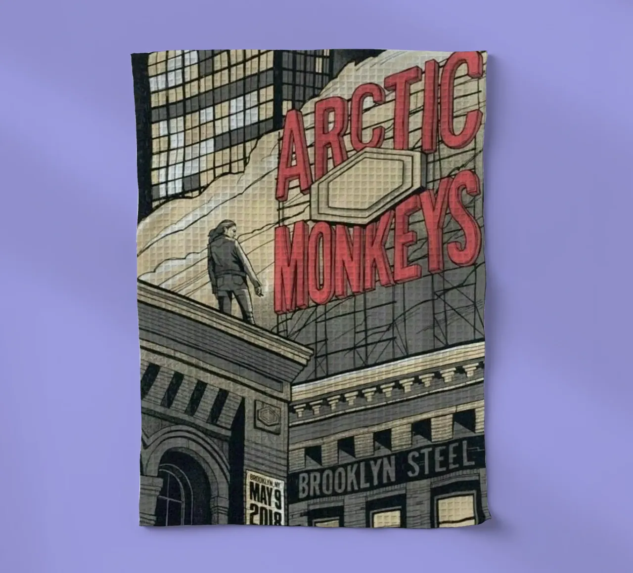 Sigarette d'argento sotto la pioggia canovaccio da cucina da piareto