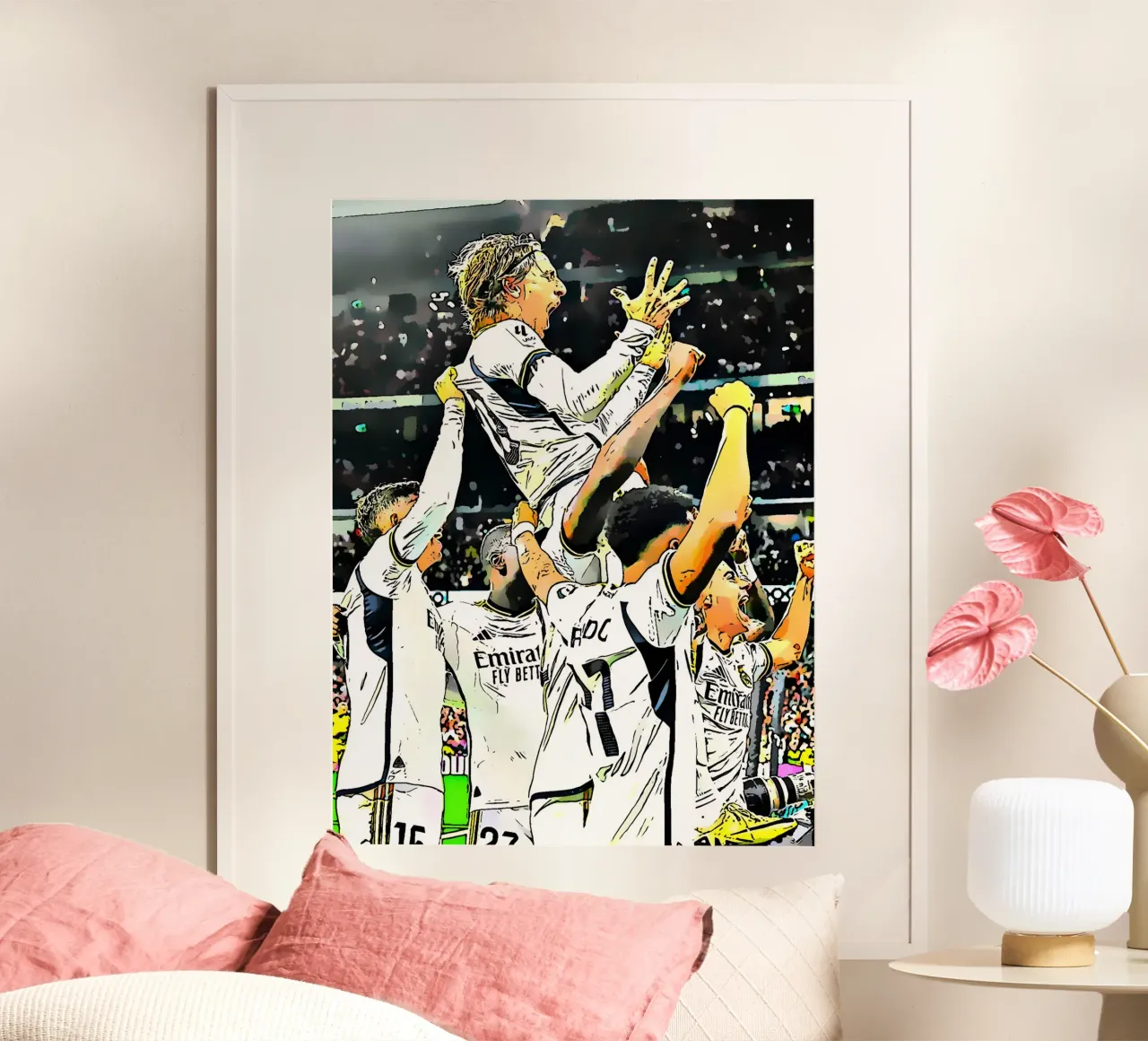 I giocatori del Real Madrid festeggiano con passione poster da dark eagle