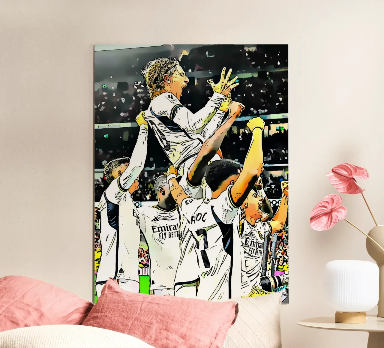 I giocatori del Real Madrid festeggiano con passione poster da dark eagle