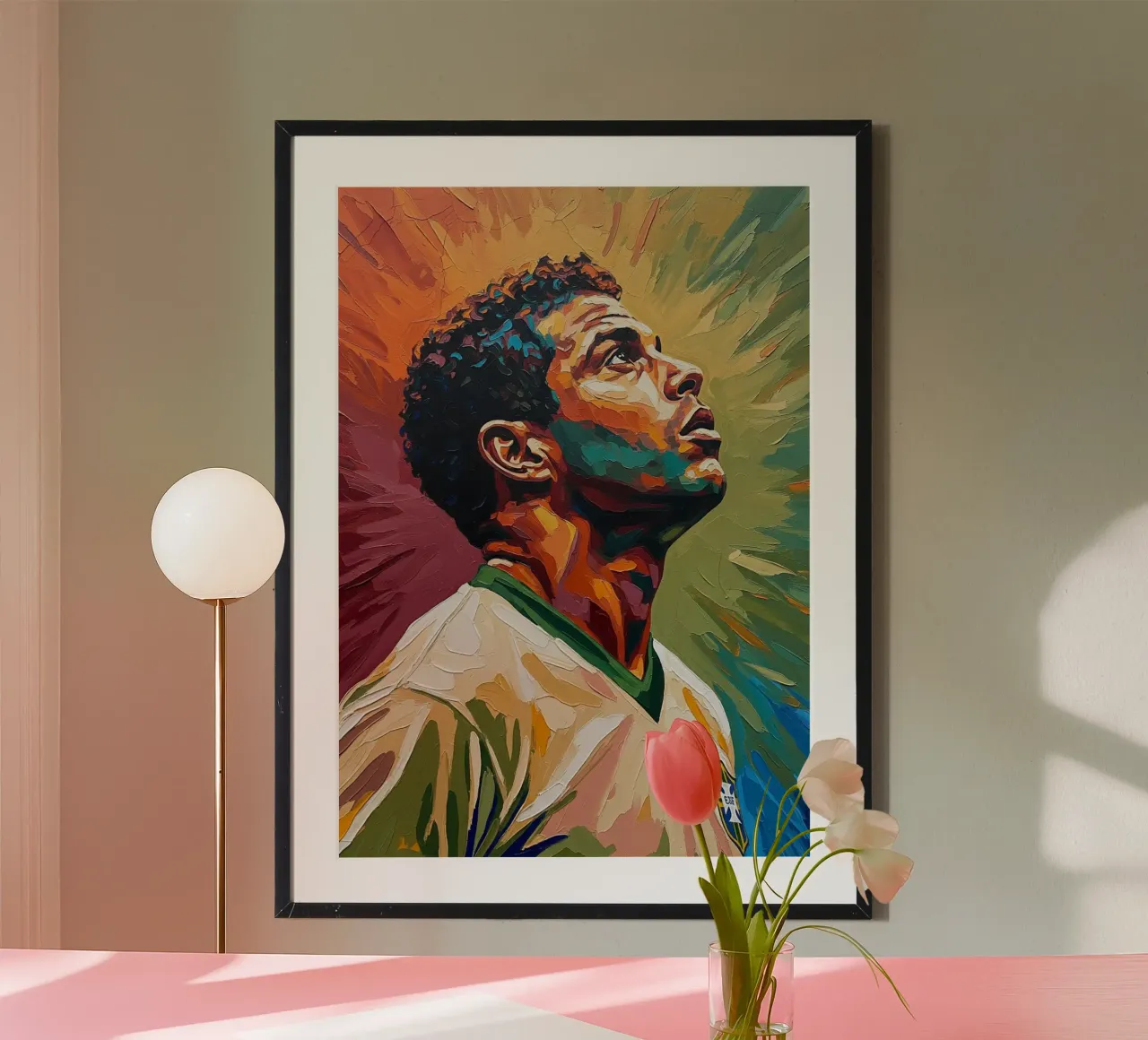 Pop art astratta e colorata di Ronaldo Nazario poster da Lembayung art