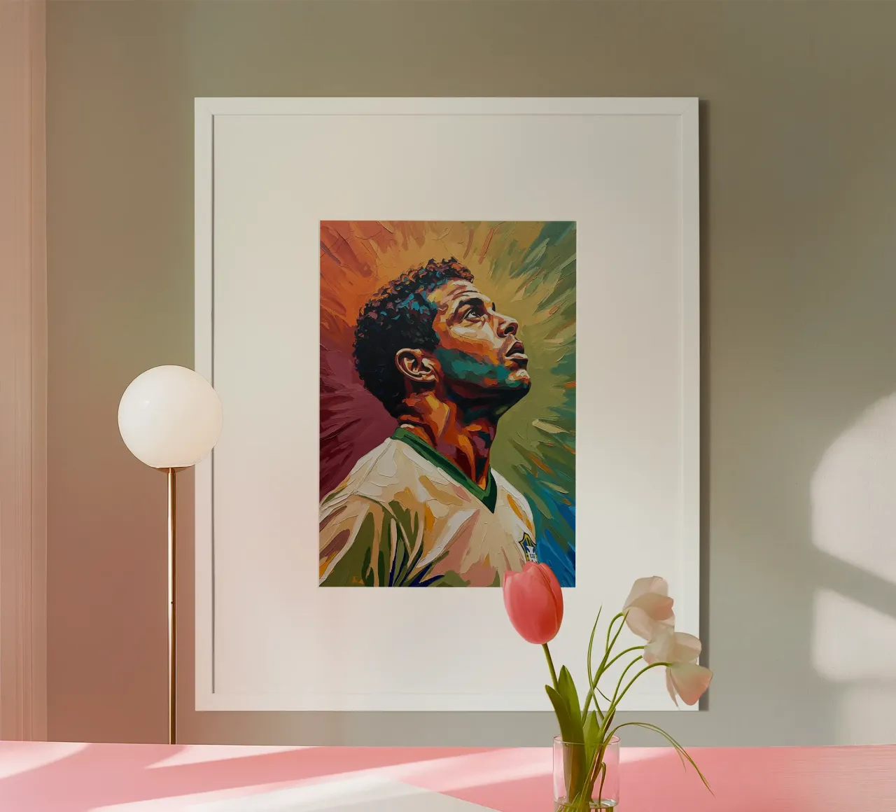 Pop art astratta e colorata di Ronaldo Nazario poster da Lembayung art