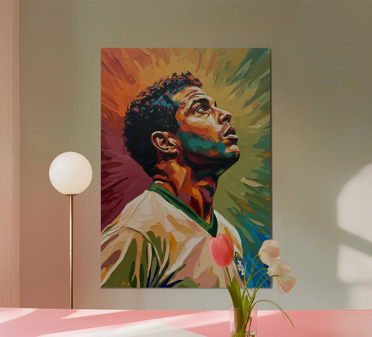 Pop art astratta e colorata di Ronaldo Nazario poster da Lembayung art