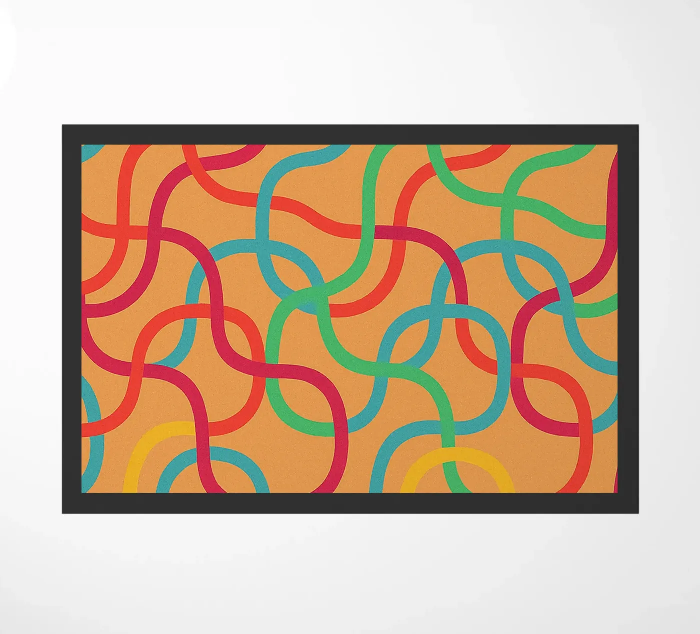 worm line drawing doormat by klicins