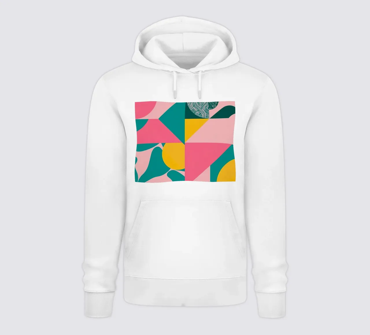 Geometric Abstract with Circular and Triangular Forms hoodie by DesignDoodle