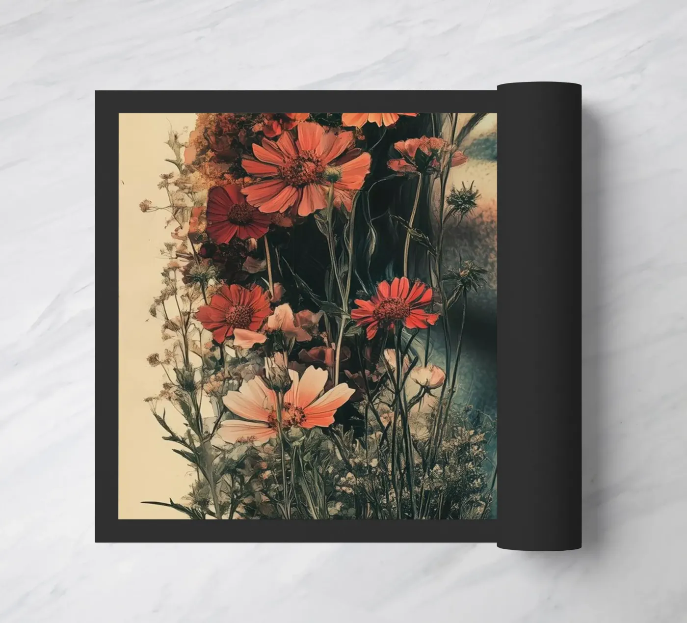 Moon Flower doormat by Tameo