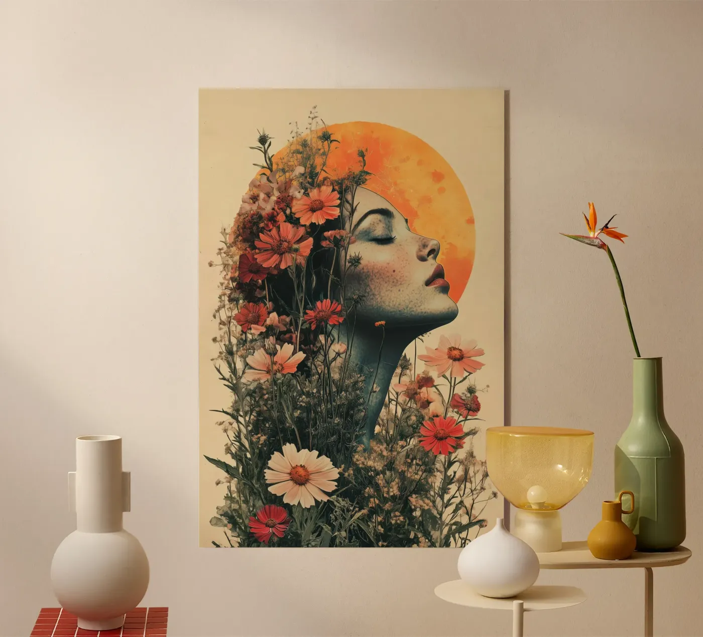 Moon Flower acrylic glass by Tameo