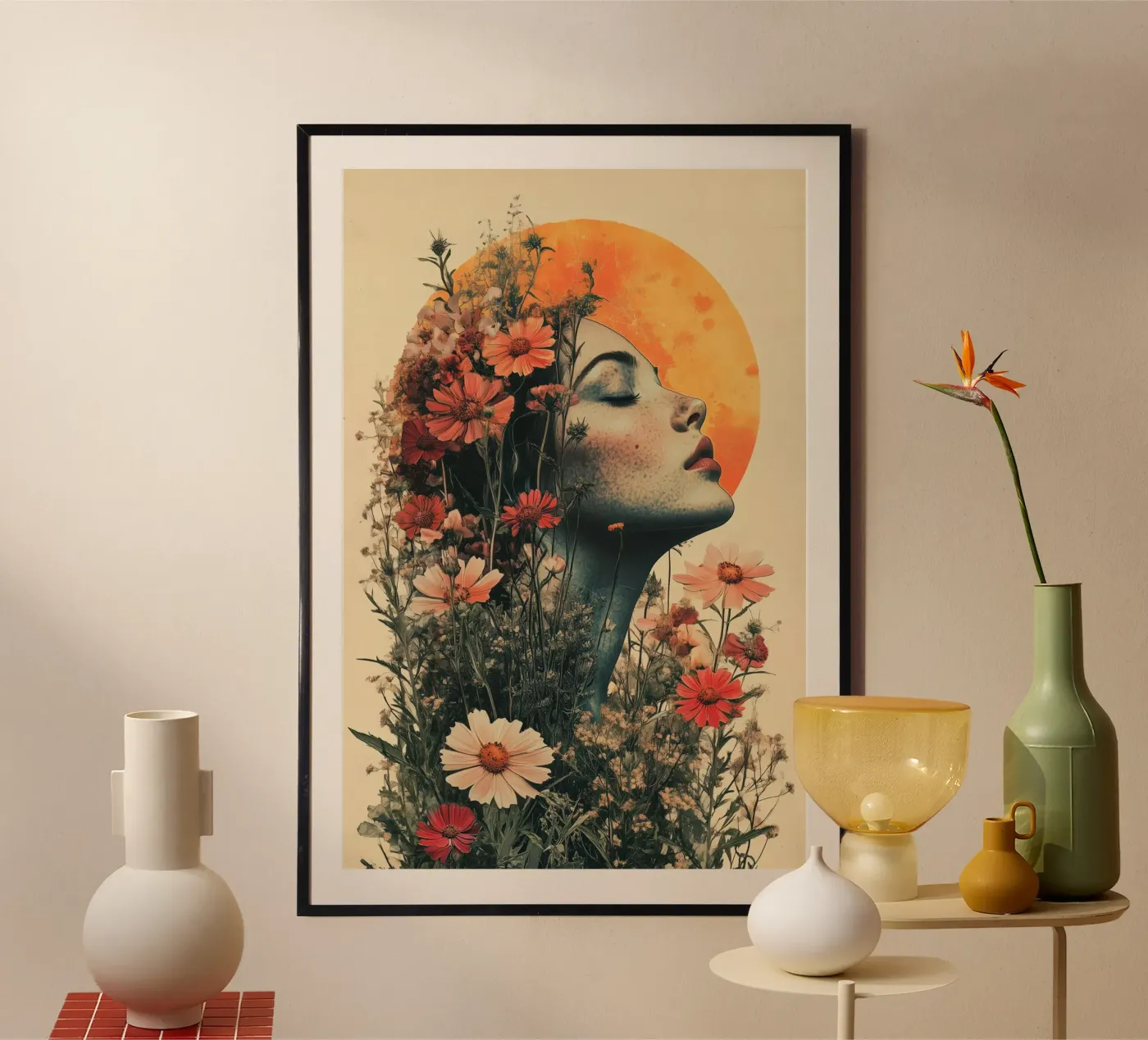 Maanbloem poster van Tameo