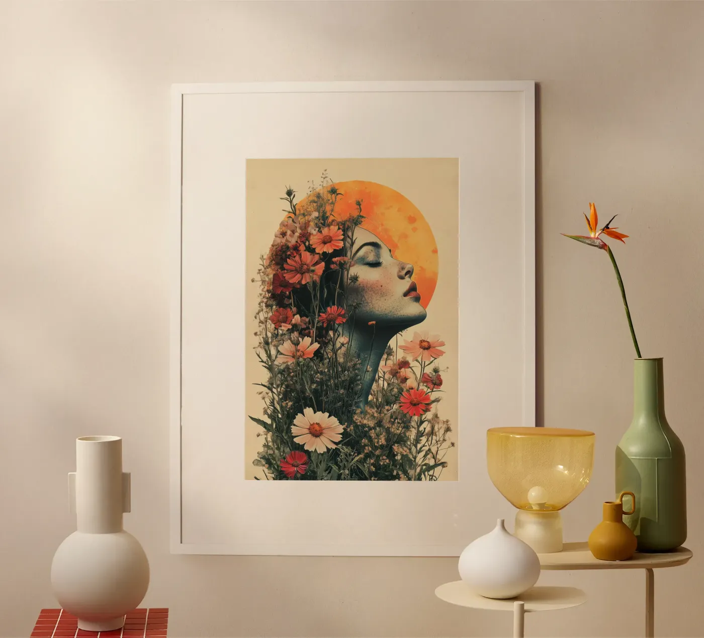 Maanbloem poster van Tameo