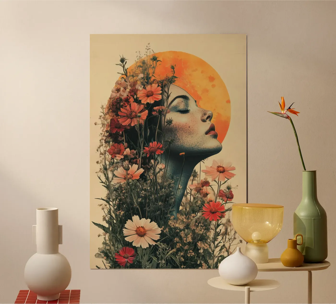 Maanbloem poster van Tameo