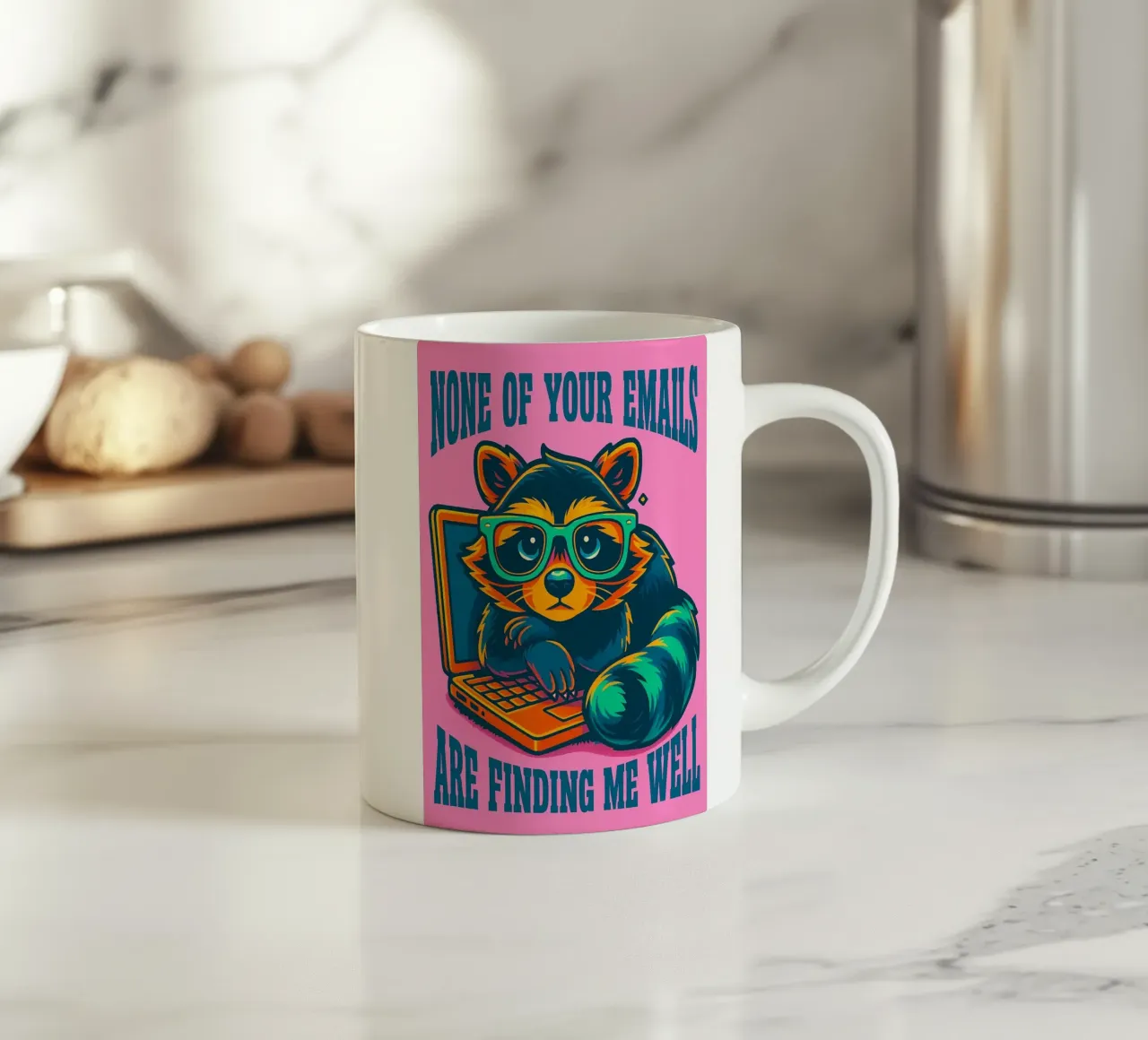 mi stanno trovando bene procione tazza in ceramica da paroongs