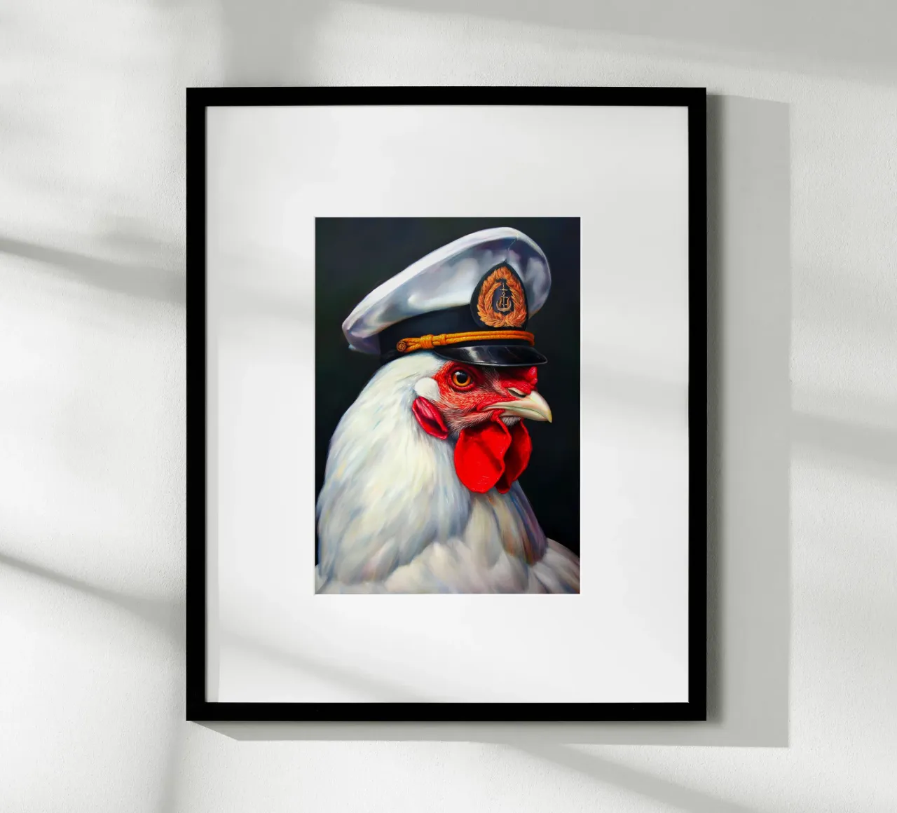 Capitano di pollo poster con telaio in plastica da Fleur de Lys