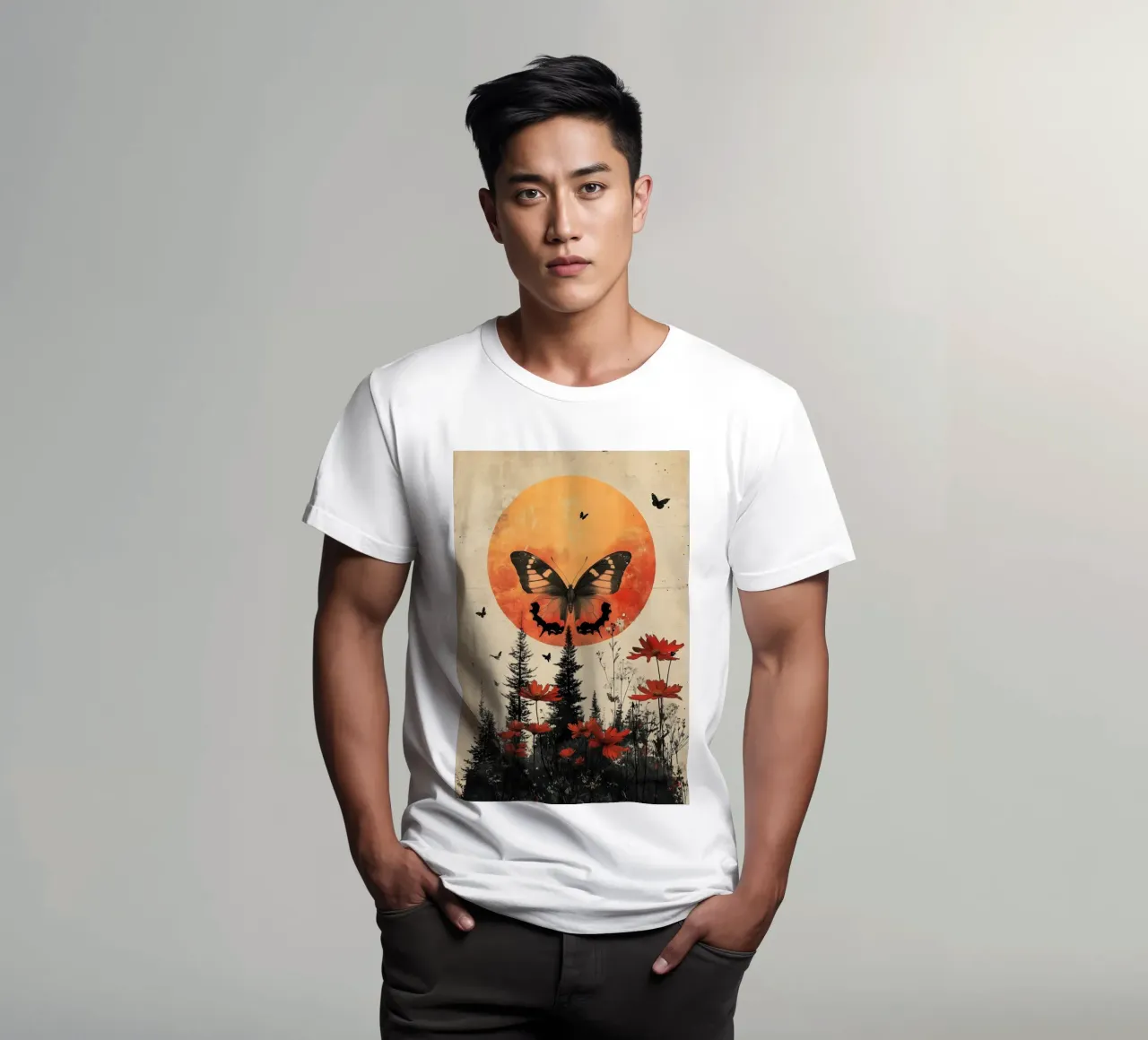 Luna a farfalla t-shirt da Tameo