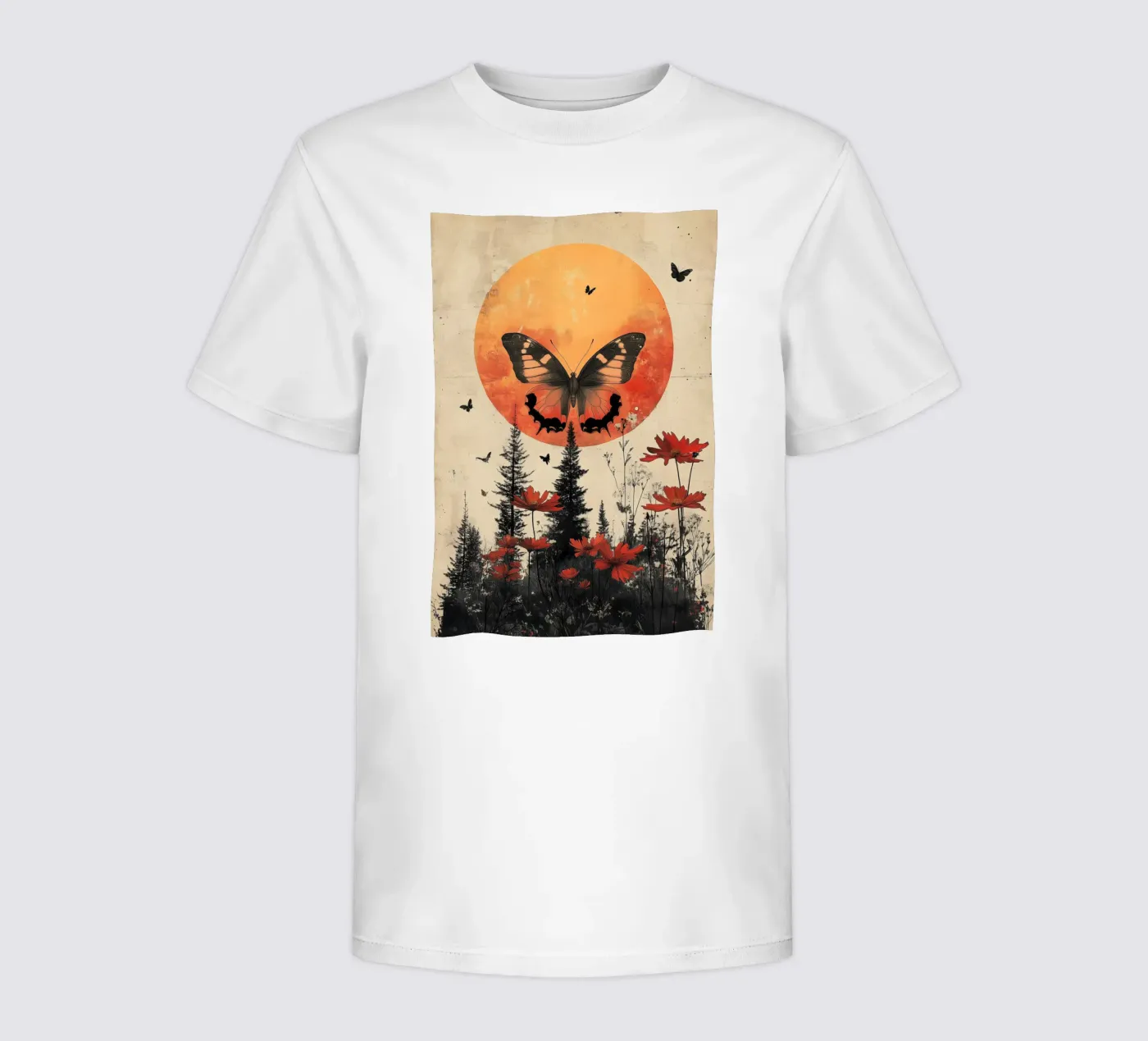 Luna a farfalla t-shirt bambini da Tameo