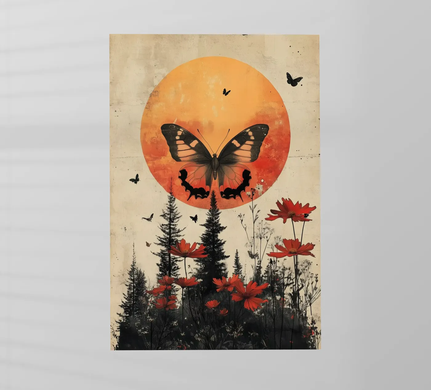 Luna a farfalla pellicola backlit da Tameo