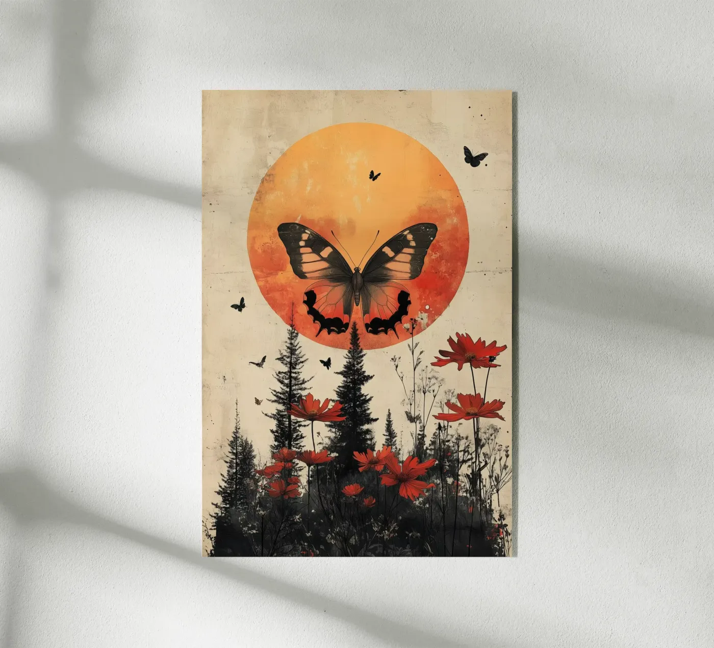 Schmetterlingsmond Acryl-Glas von Tameo