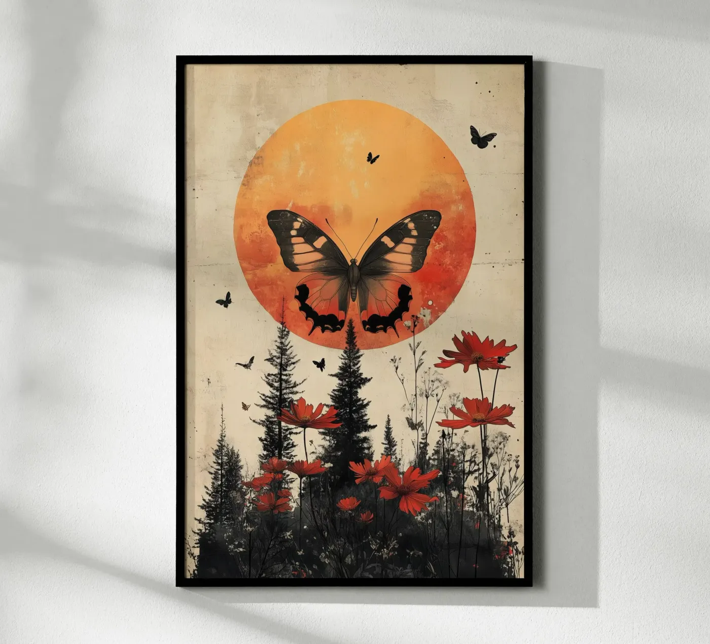 Lune papillon poster de Tameo