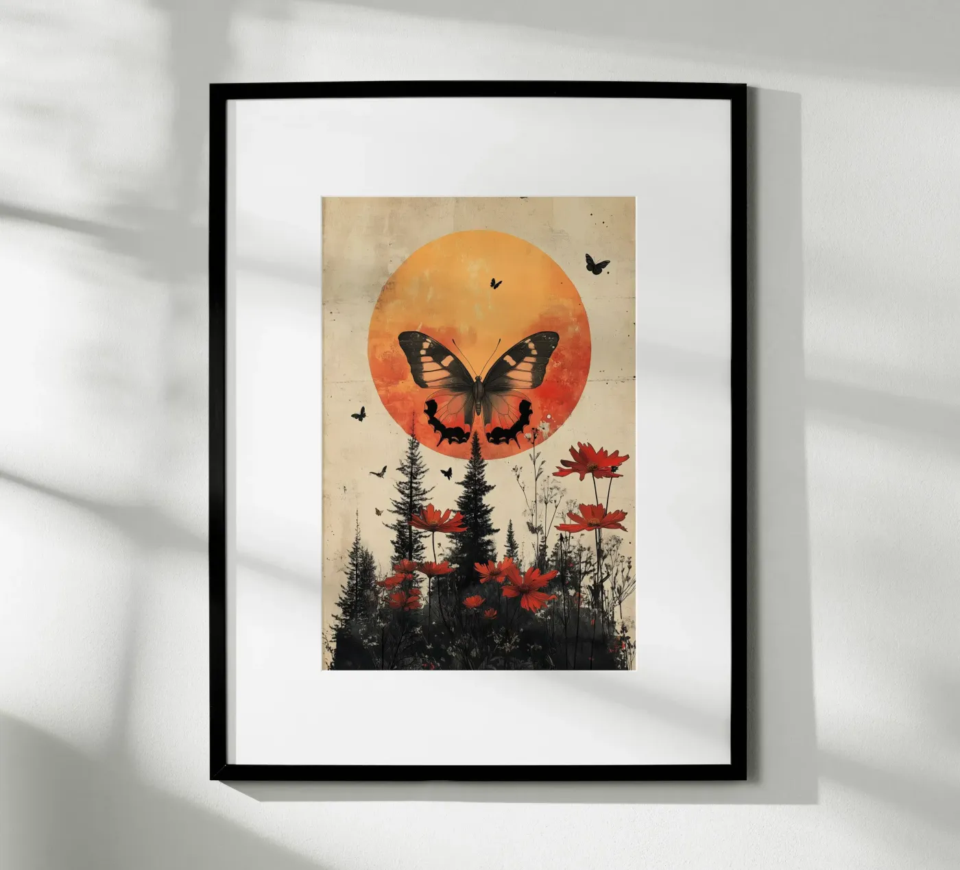 Lune papillon poster de Tameo