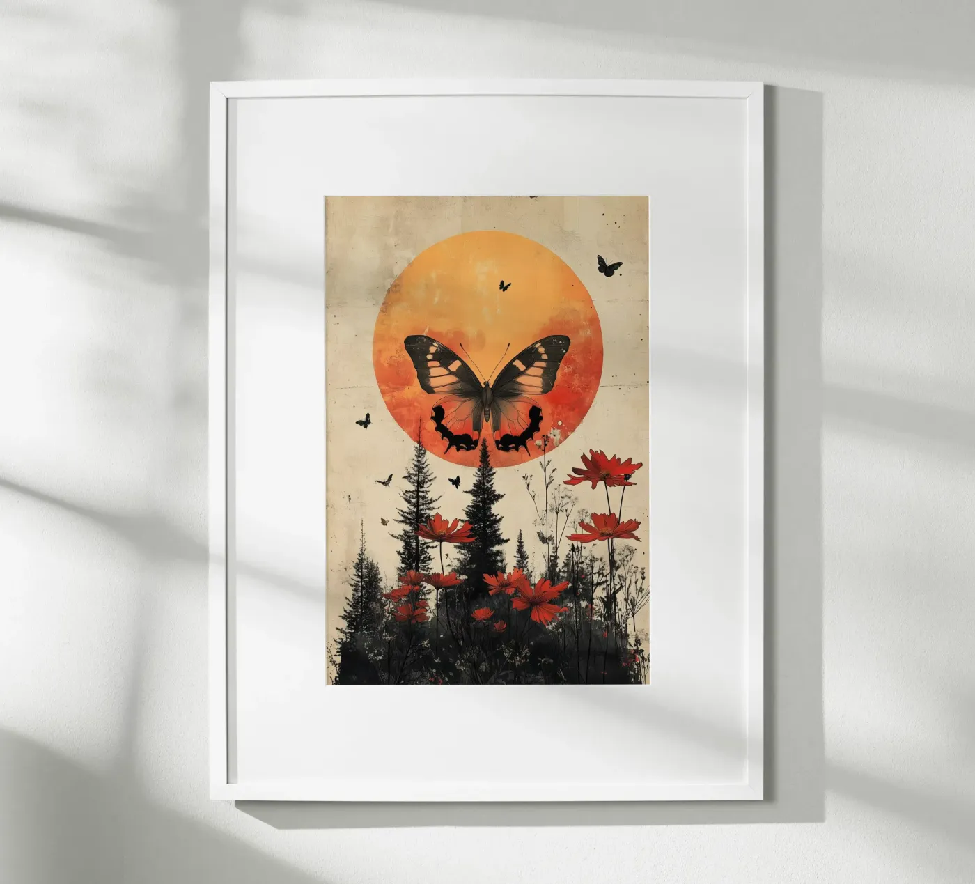 Lune papillon poster de Tameo