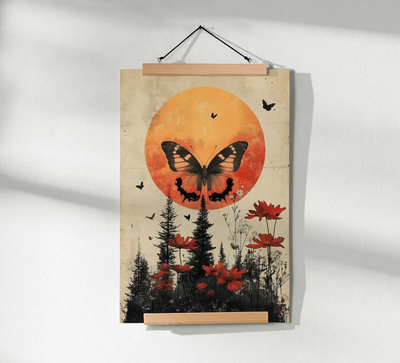 Lune papillon poster de Tameo