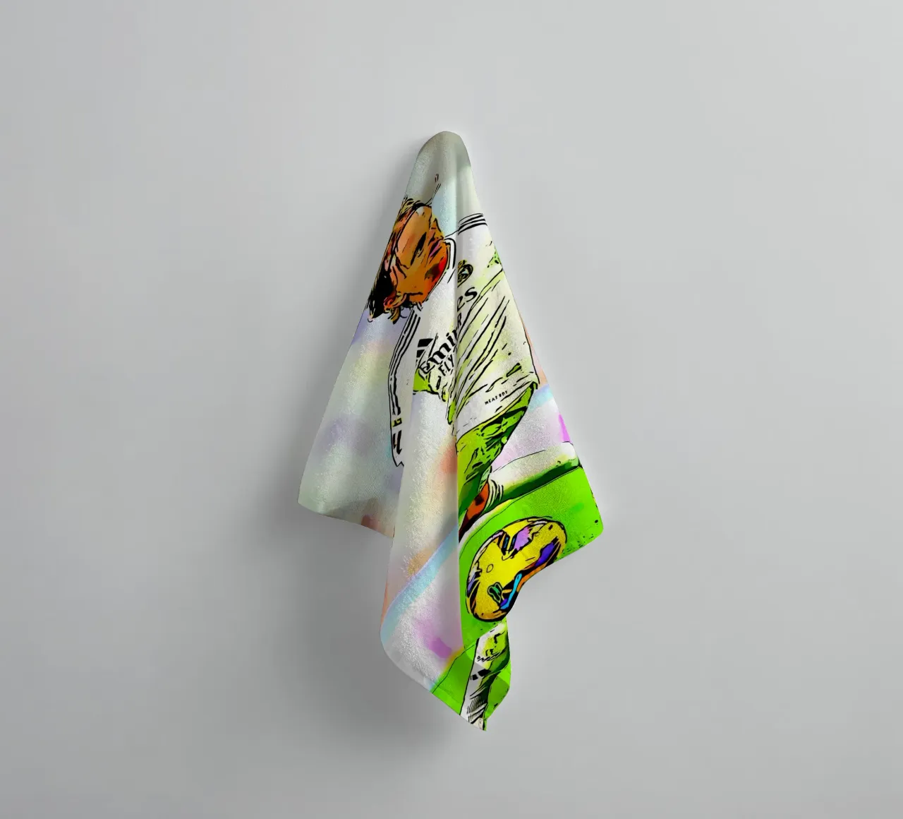 Luka Modrić Controls the Game for Real Madrid towel by dark eagle