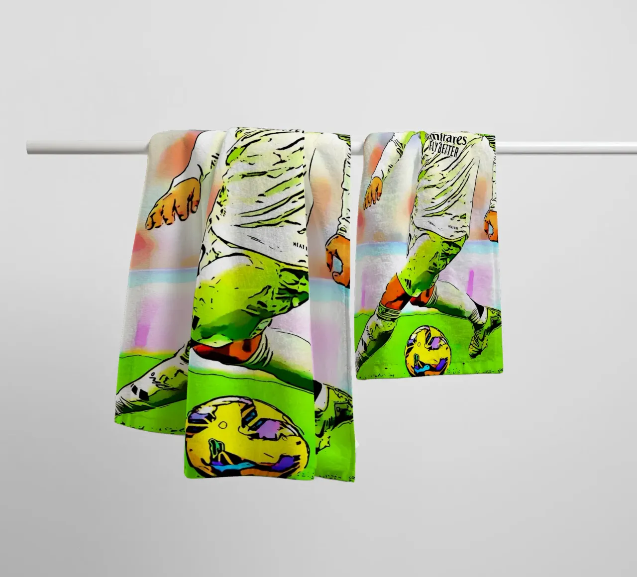 Luka Modrić Controls the Game for Real Madrid towel by dark eagle