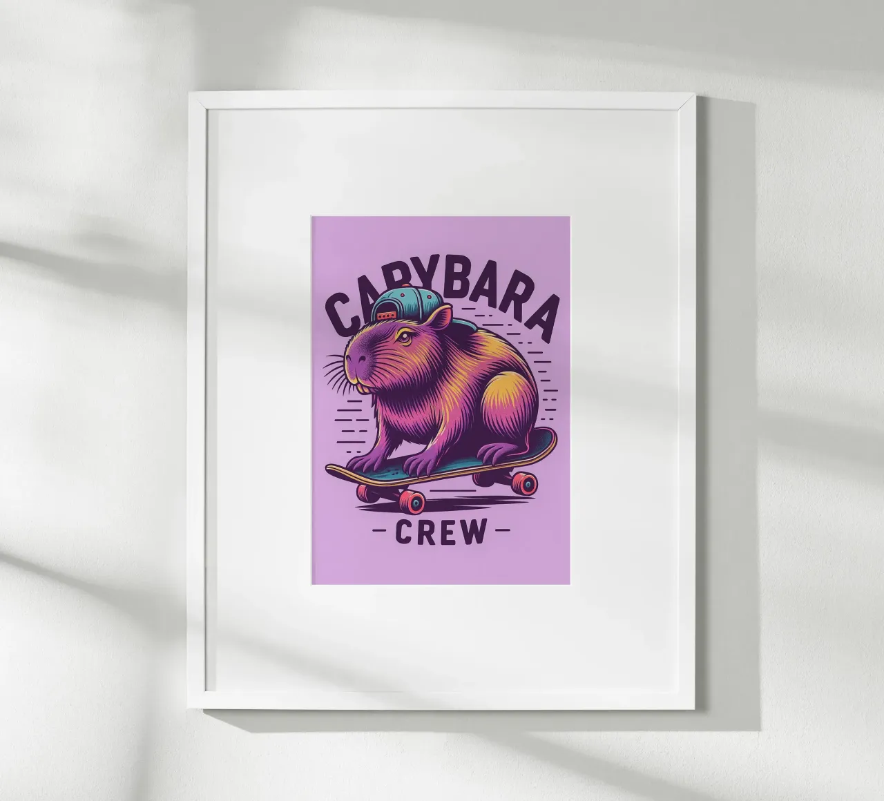 equipaggio di capibara poster con telaio in plastica da paroongs