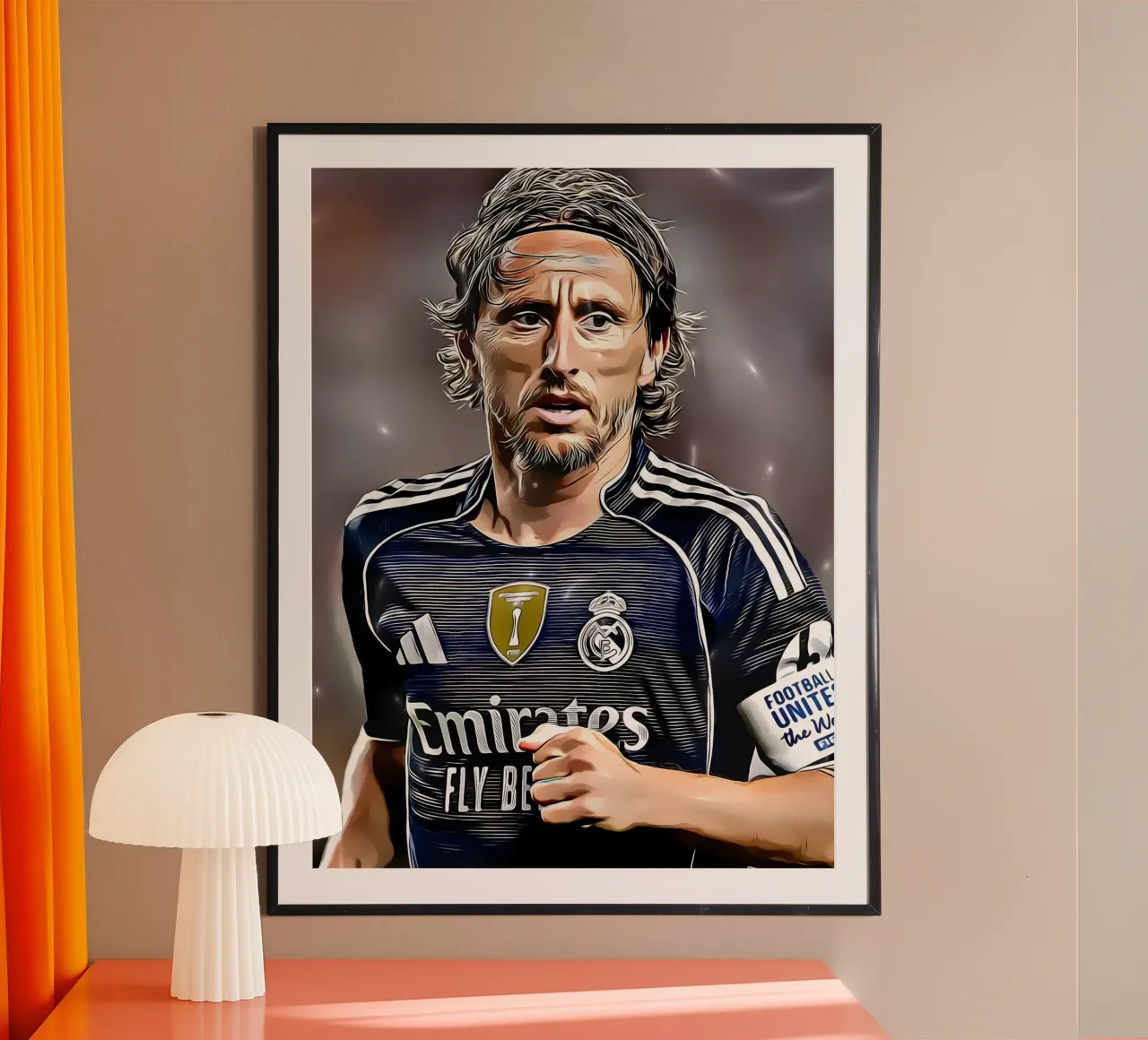 Luka Modrić guida il Real Madrid in campo poster da dark eagle