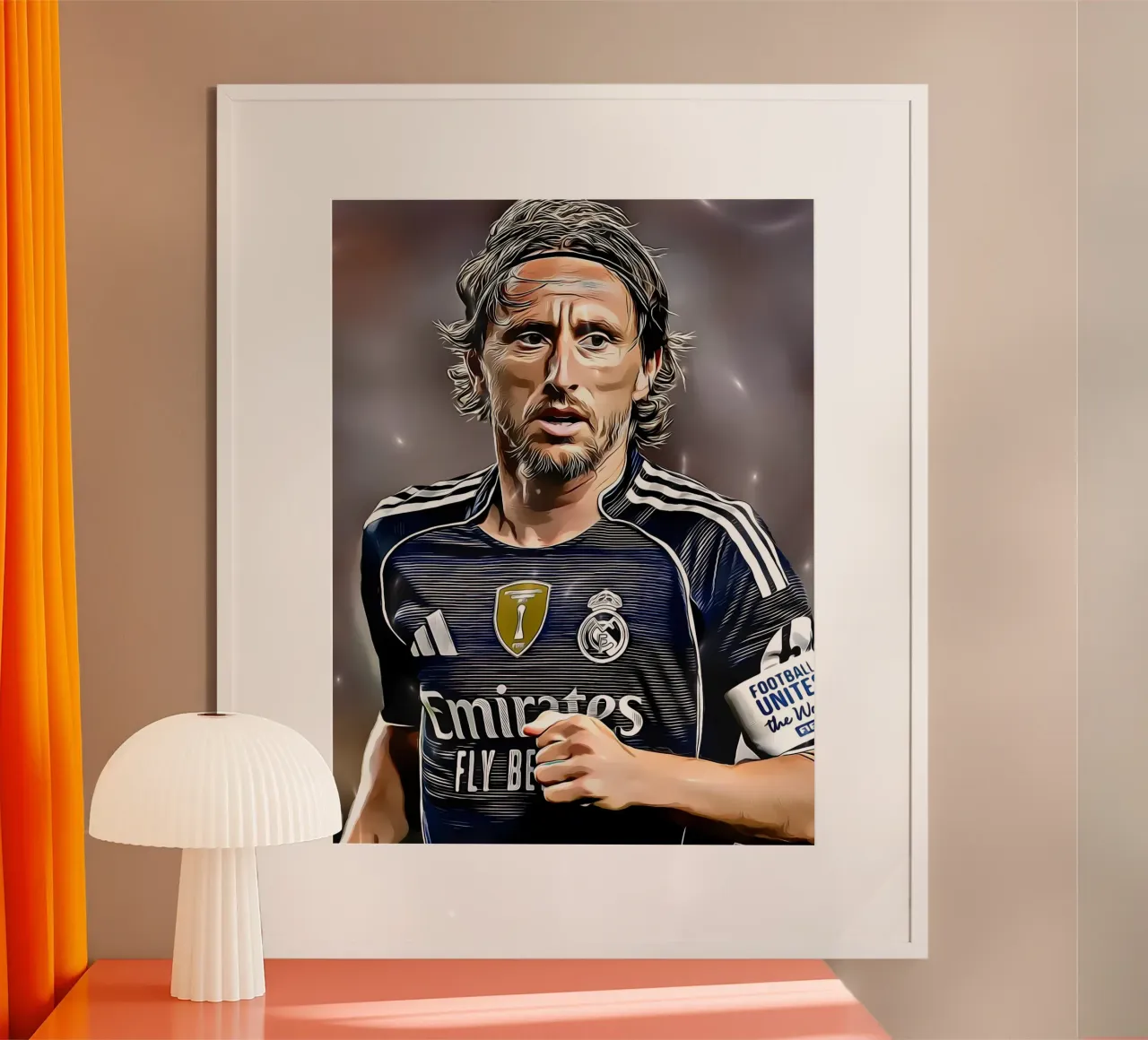 Luka Modrić guida il Real Madrid in campo poster da dark eagle