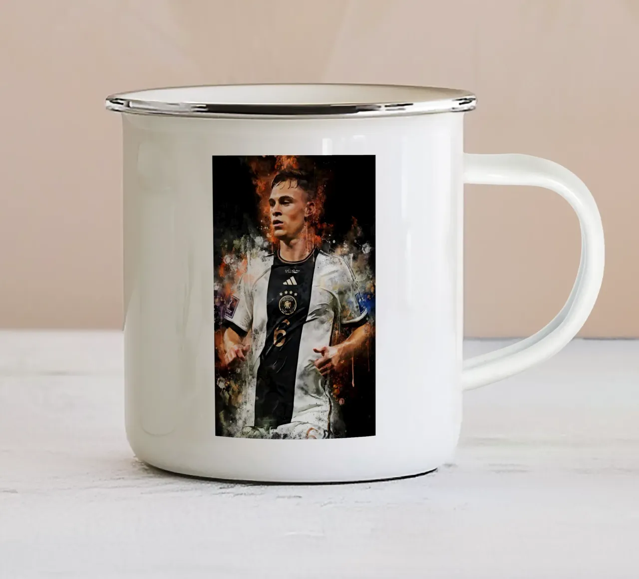 Joshua Kimmich tazza in smalto da MasterInkArt