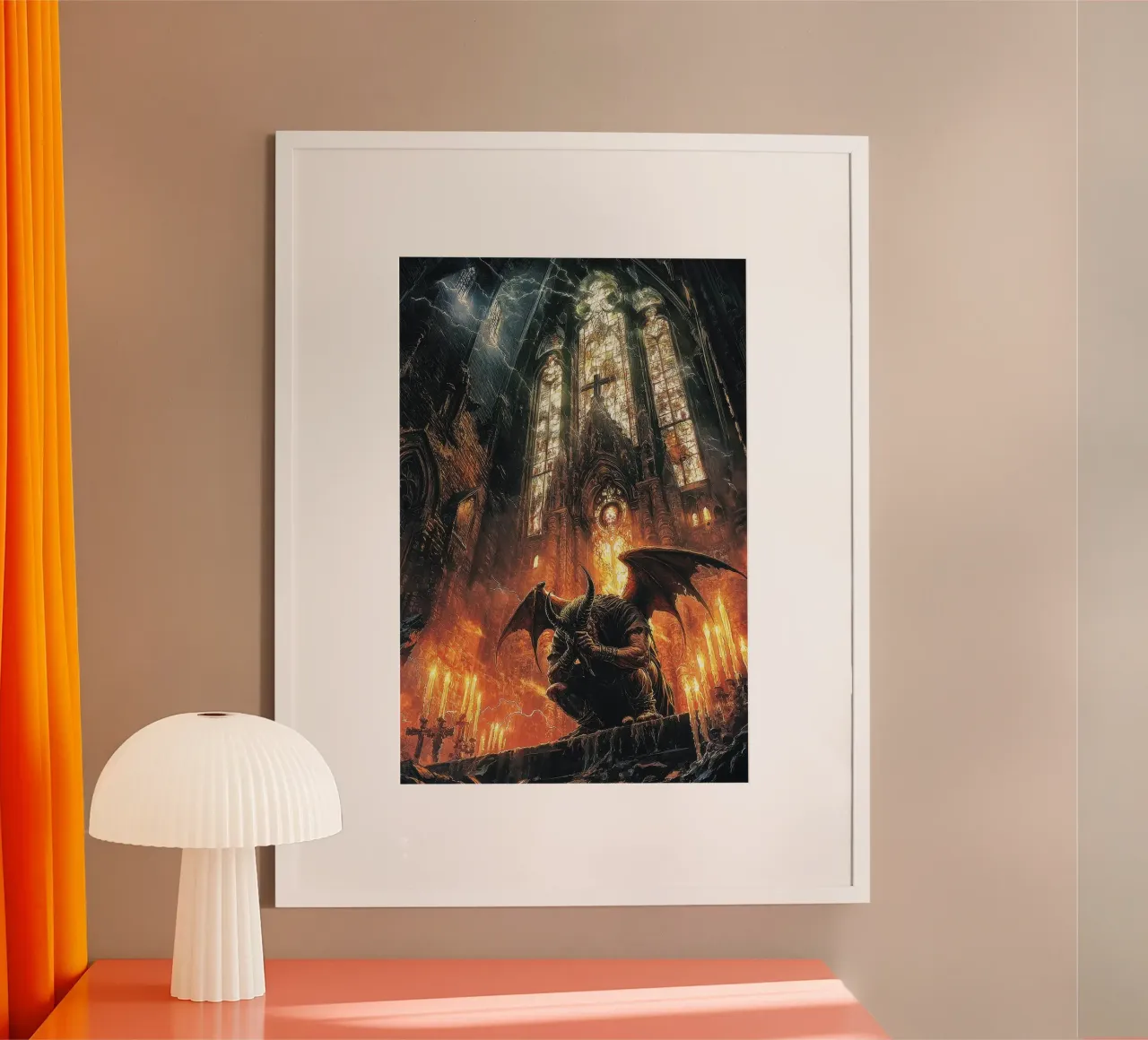 Tristezza di Bettina Dittmann poster con telaio in plastica da Jesse