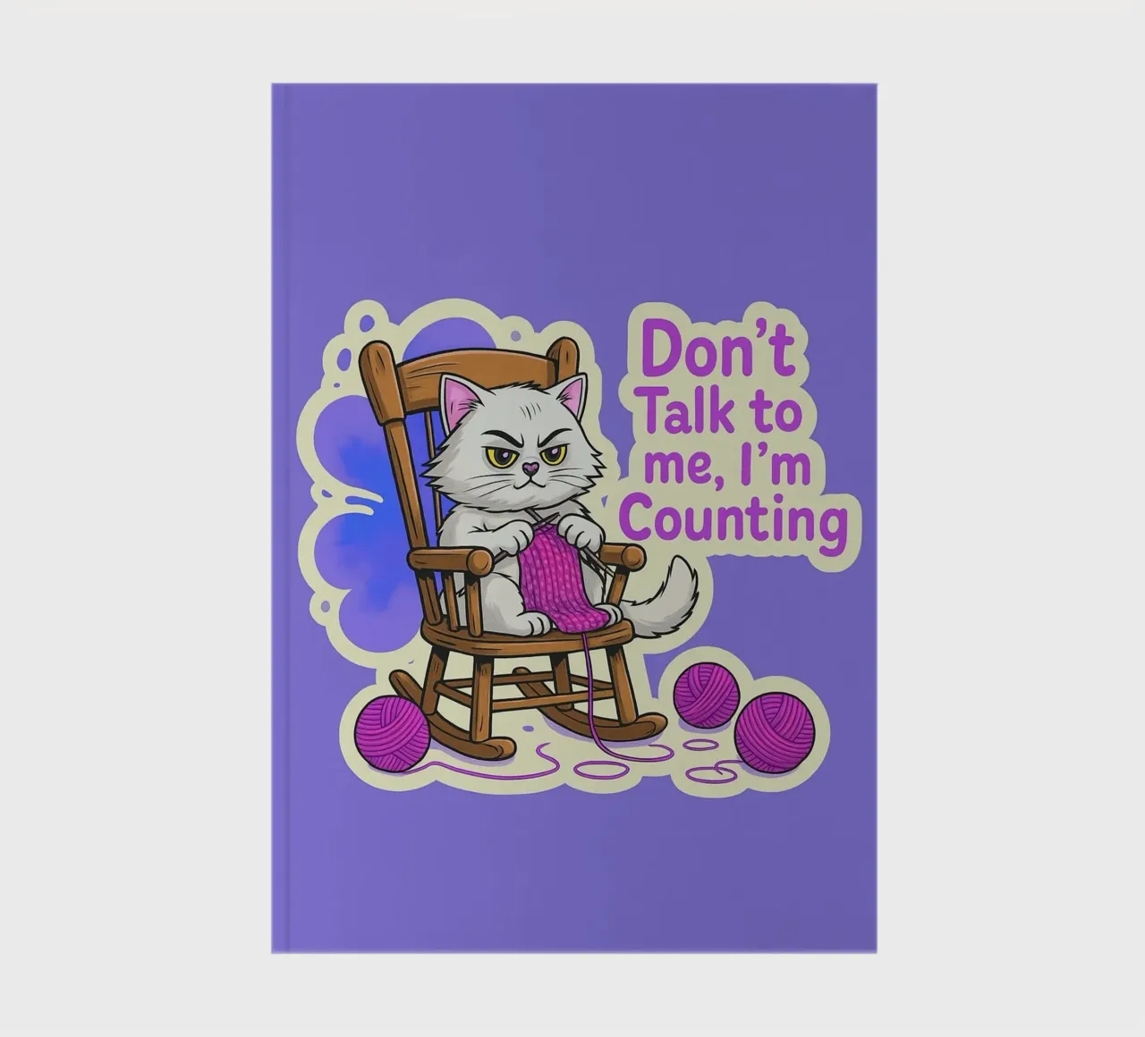 dont talk to me im counting cat notebook by paroongs